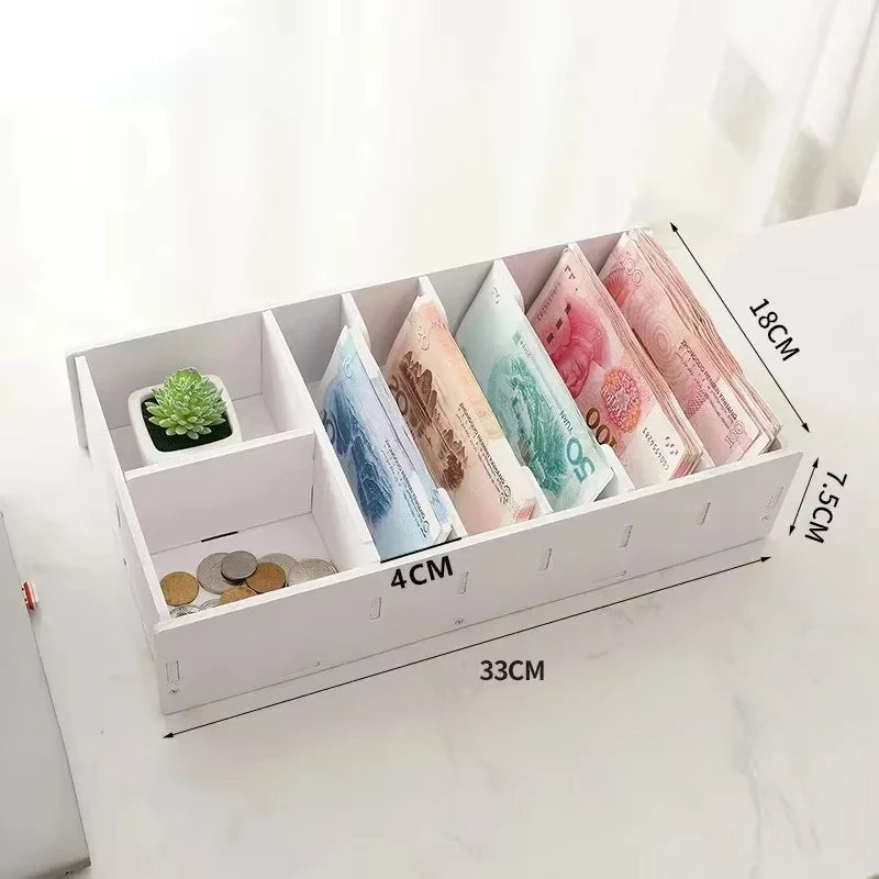 SWANS Plastic Desktop Organizer Drawer & Cash Change Box Desktop Storage Organizer SWANS