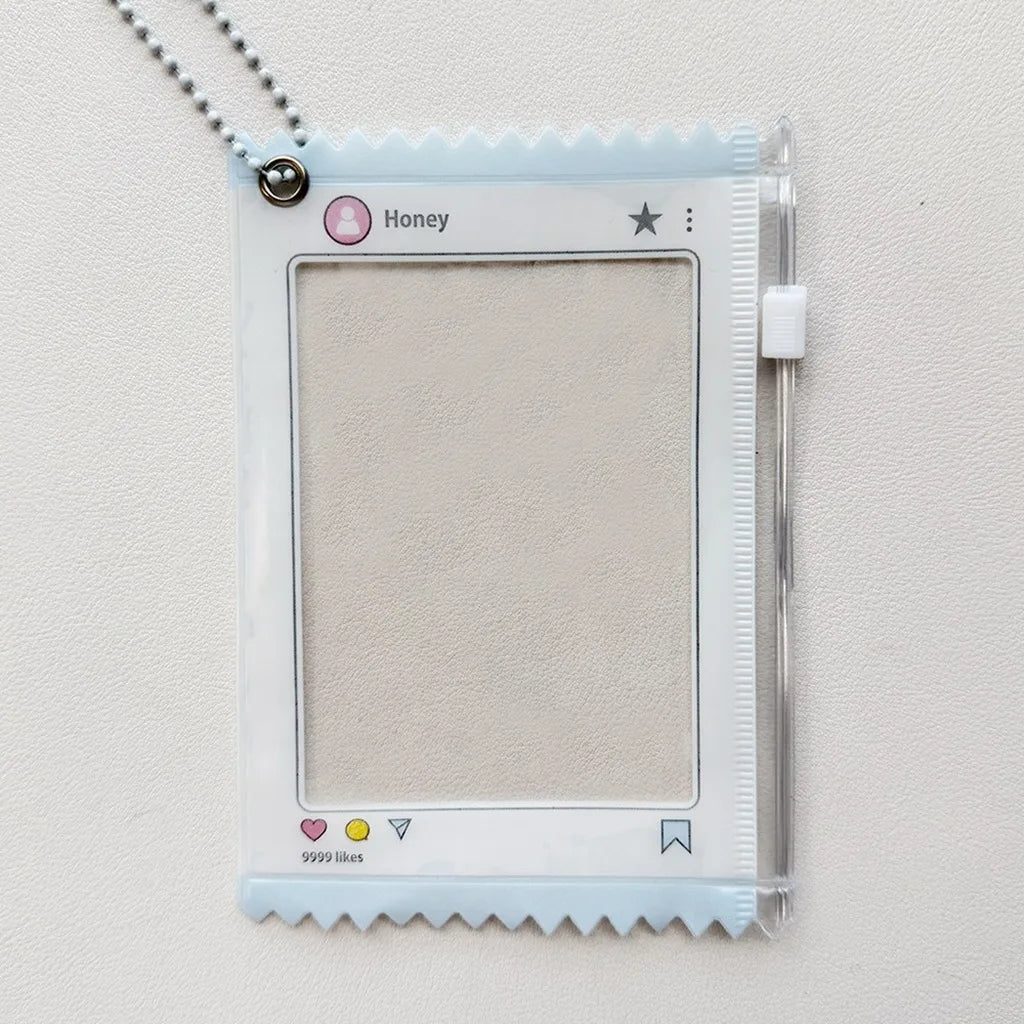 Zipper Instax Photo Card Holder – Clear Window 3" PVC Case Photo Card Holder SWANS 1