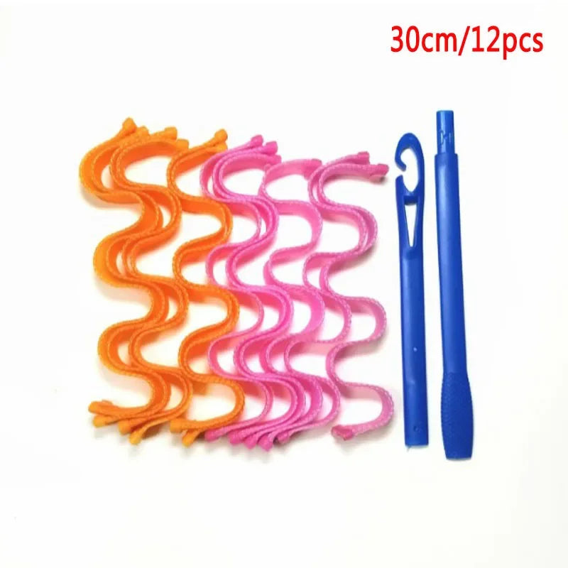 Heatless Hair Curling Rollers – No Heat Foam Styling Set Heatless Hair Curlers SWANS