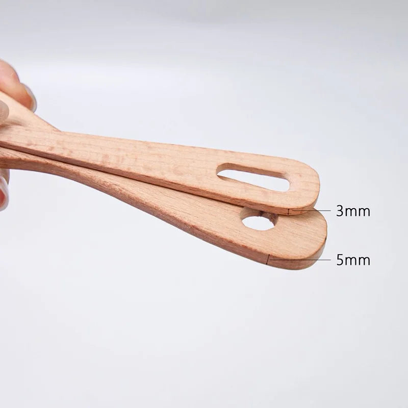 Wooden Knitting Fork & Large Eye Needle Set – DIY Craft Kit Knitting Tool Set SWANS