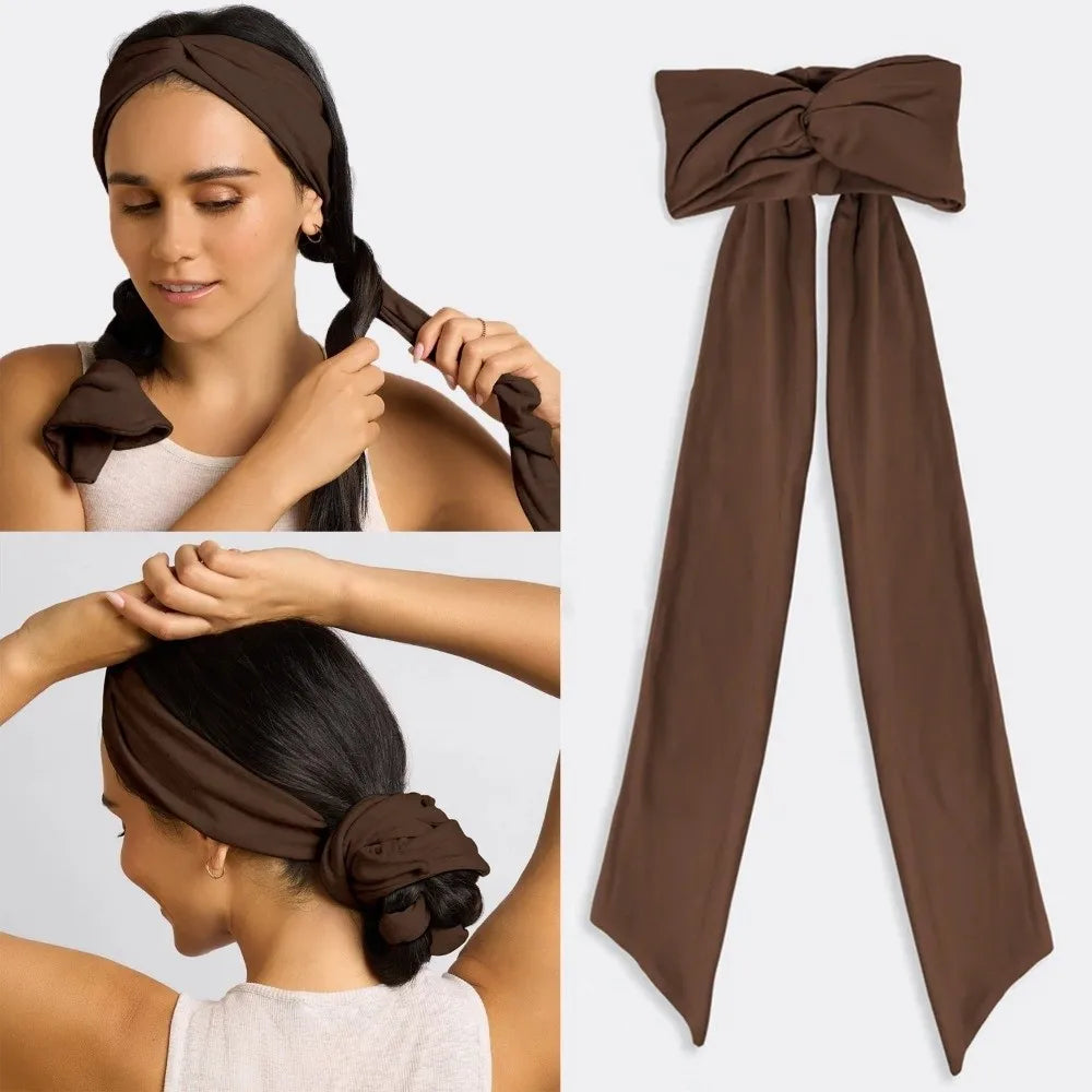 SWANS 2-in-1 Heatless Curls Headband | No-Heat Styling Tool Heatless Hair Curler SWANS