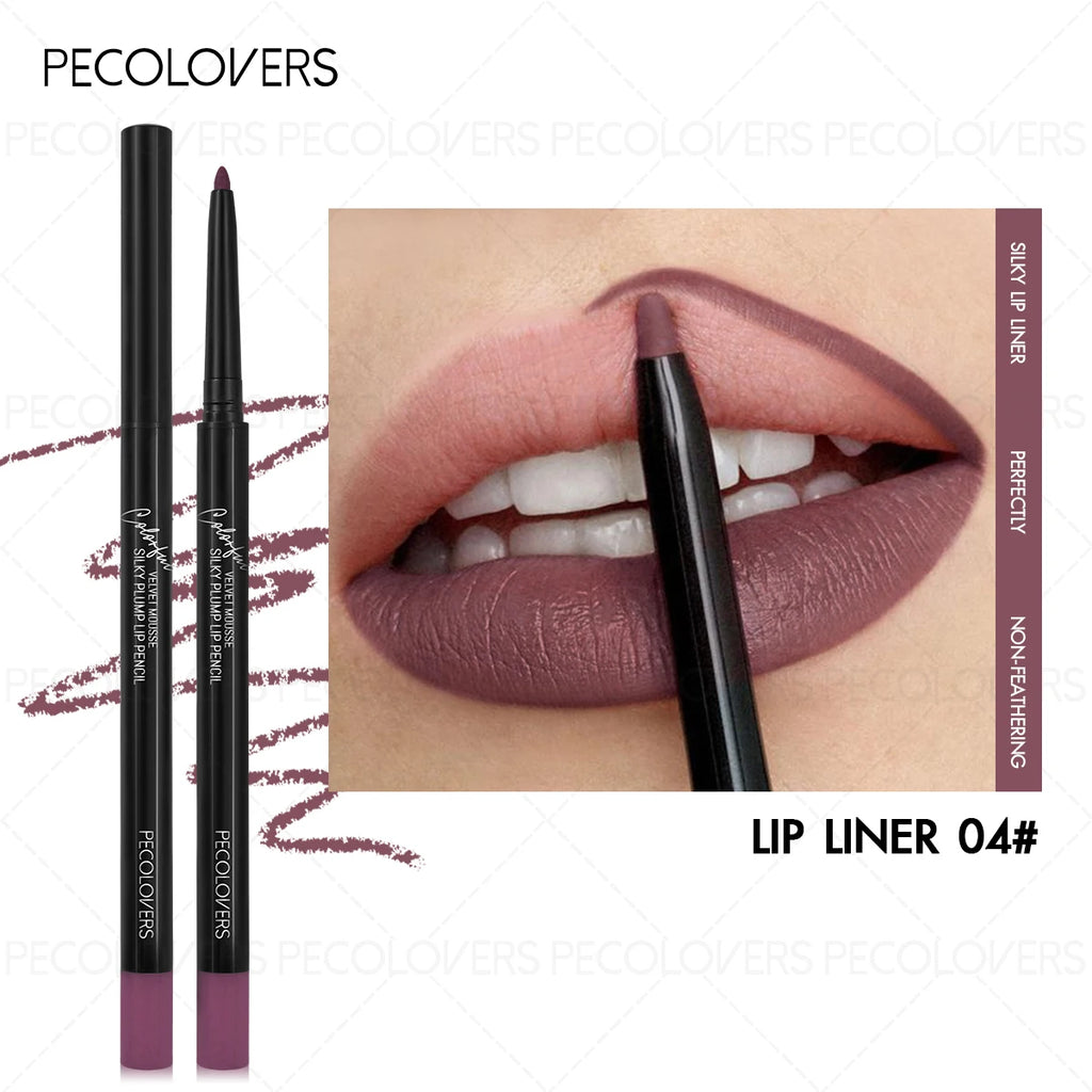 Matte Lip Liner – Long-Lasting Waterproof Lip Pencil Lip Liner SWANS 04