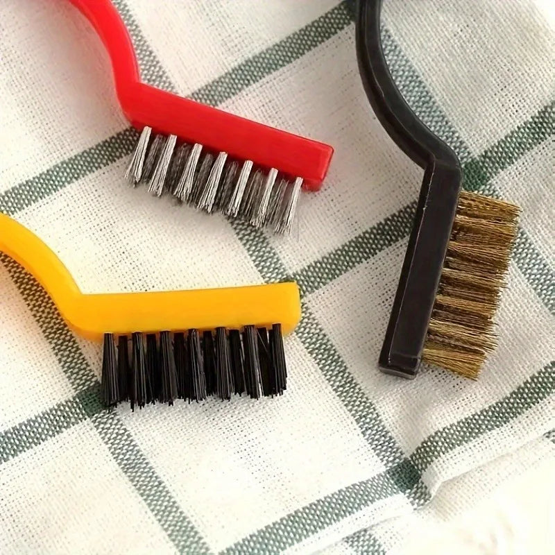 SWANS 3-Pack Wire Crack Cleaning Brush for Stove & Range Hood Kitchen Cleaning Brush SWANS
