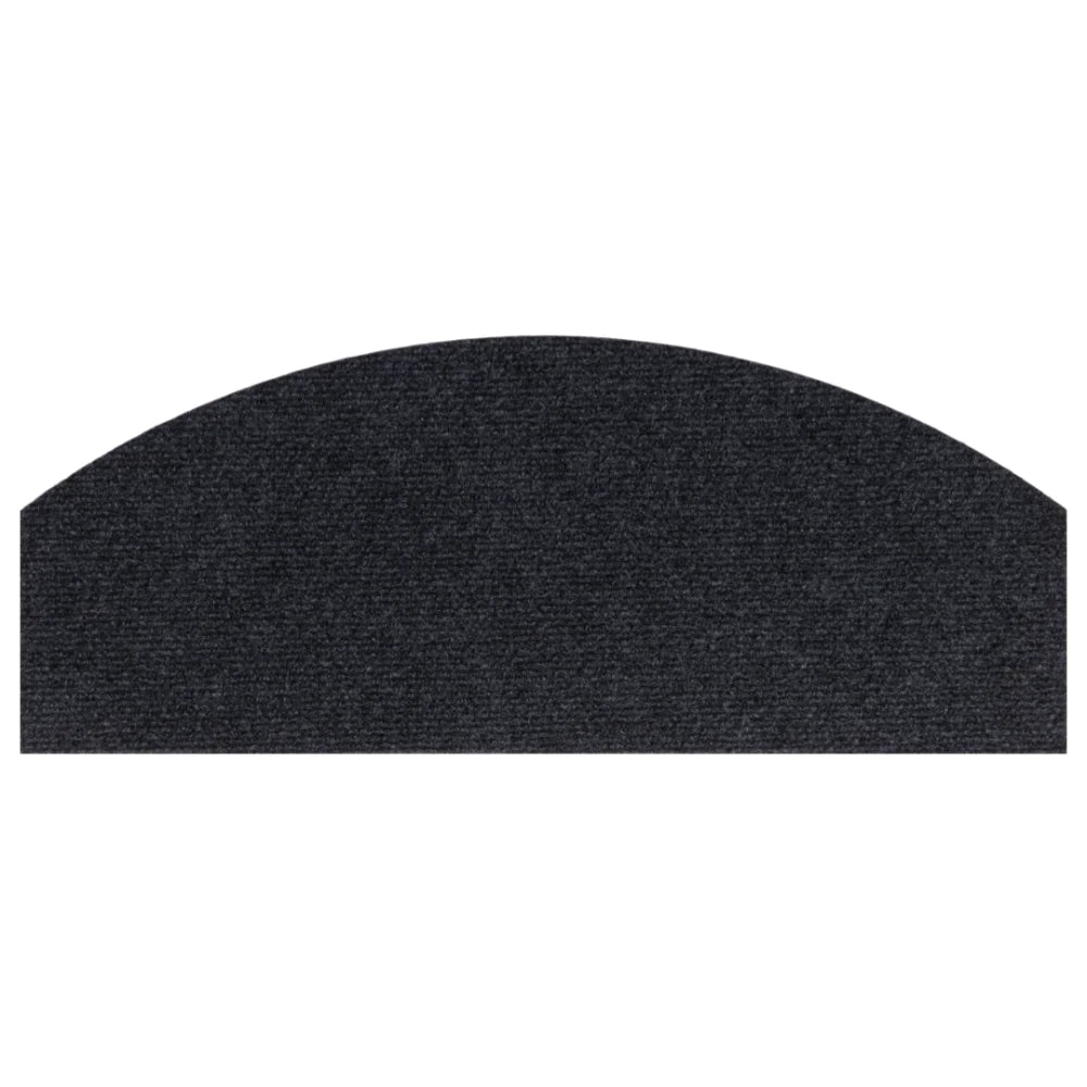 Semi-Circular Self-Adhesive Stair Tread Mat – Non-Slip 4mm Stair Tread Mat SWANS Dark Grey