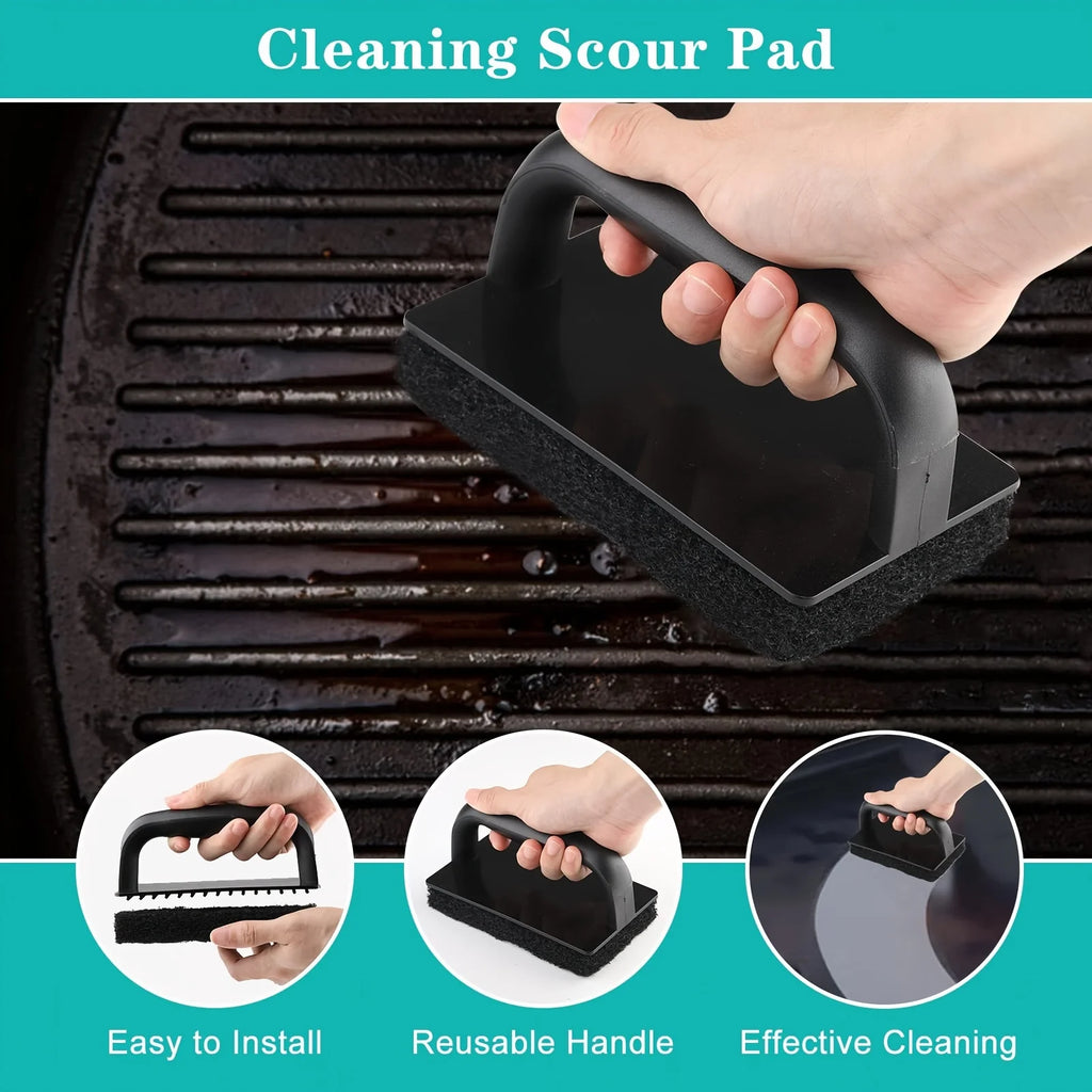 SWANS BBQ Grill Brush & Scraper – Long Handle Cleaning Set BBQ Grill Brush SWANS