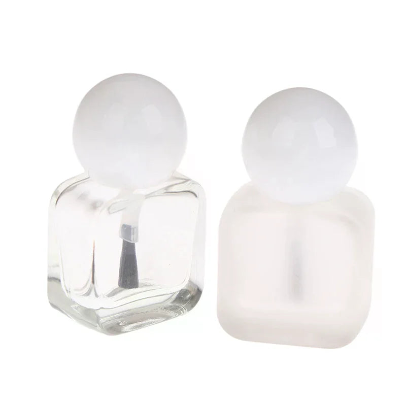 10ml Empty Clear Glass Nail Polish Bottle with Brush Cap Nail Polish Bottle SWANS