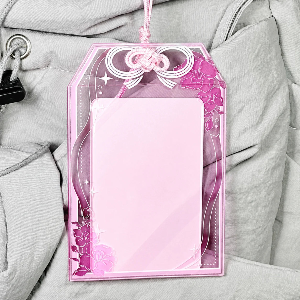 Omamori PVC Card Holder Ita Bag Charm with Lanyard Card Holder Charm SWANS