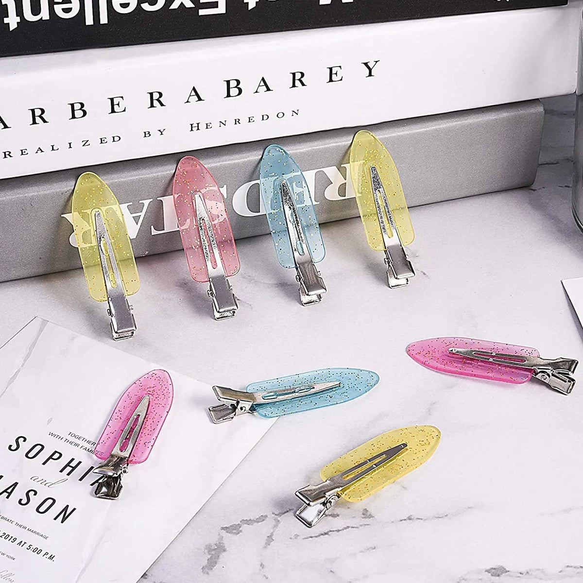 10/20-Pack Seamless Hair Clips – Professional Salon Styling Hair Clips SWANS