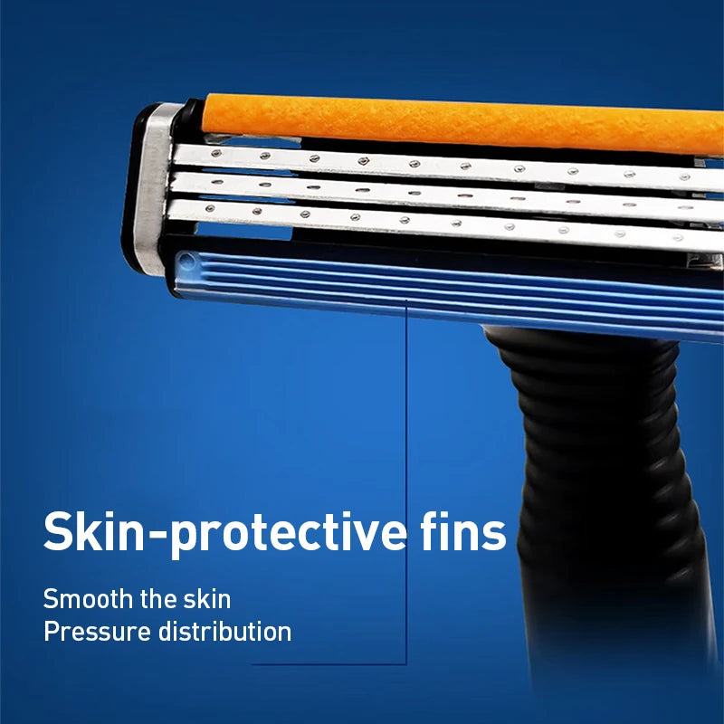Gillette Sensor 3 Replacement Razor Heads 8-Pack | 3-Layer Blades Replacement Razor Cartridges SWANS