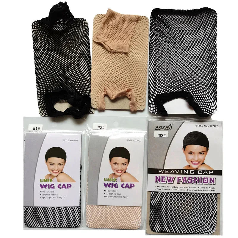 Elastic Nylon Wig Cap – Stretchable Mesh Hairnet for Women Wig Cap Hairnet SWANS