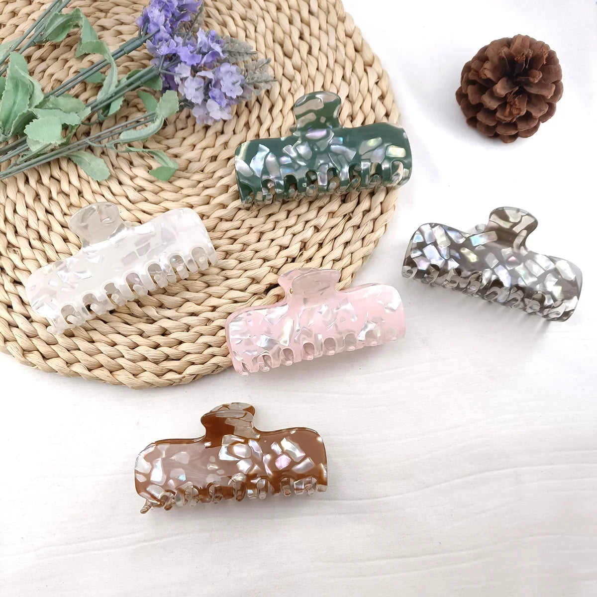 Vintage Hair Claw Clip – Elegant Classic Pattern for Women Hair Claw Clip SWANS