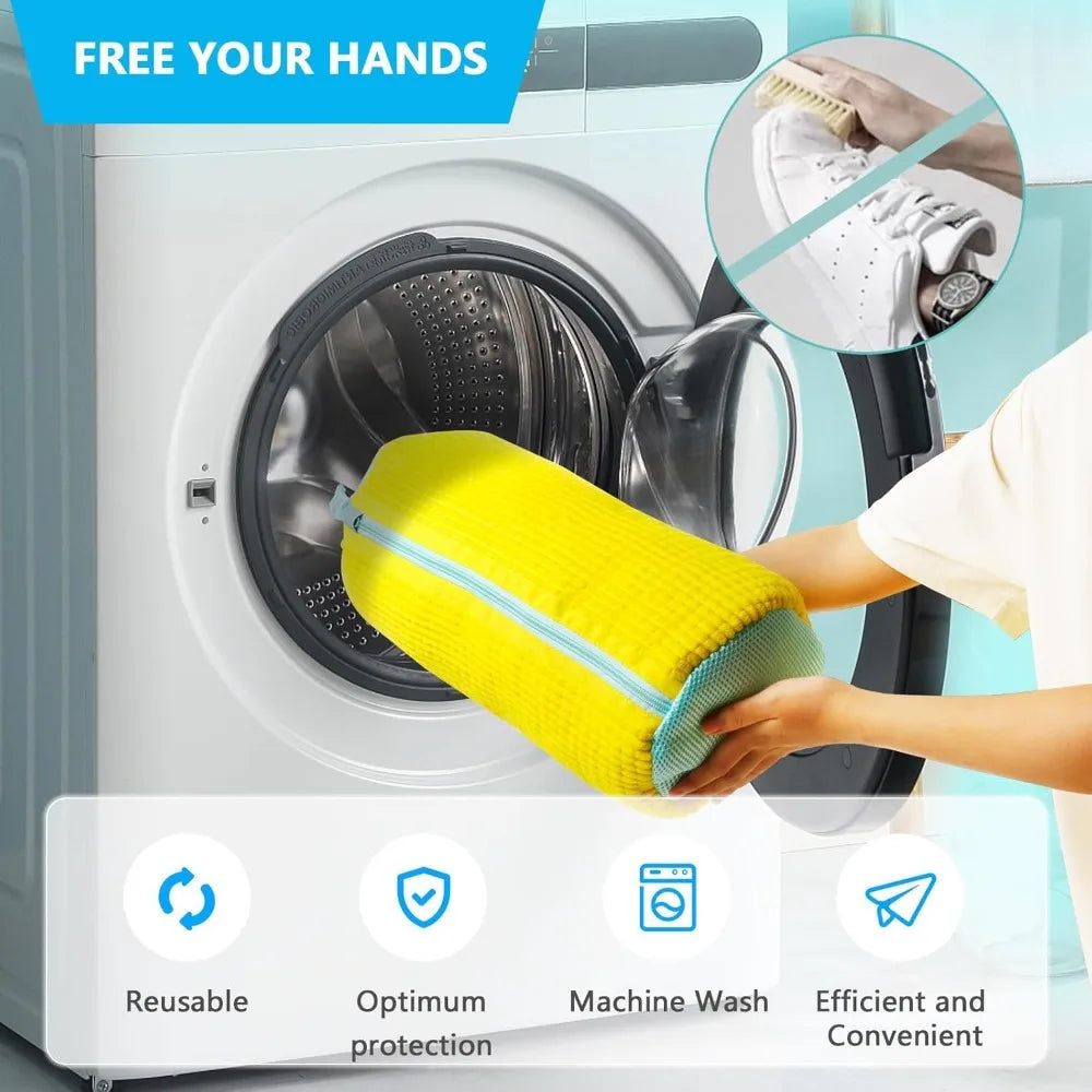 SWANS Shoe Washing Machine Bag – Zipper Laundry Bag Shoe Laundry Bag SWANS