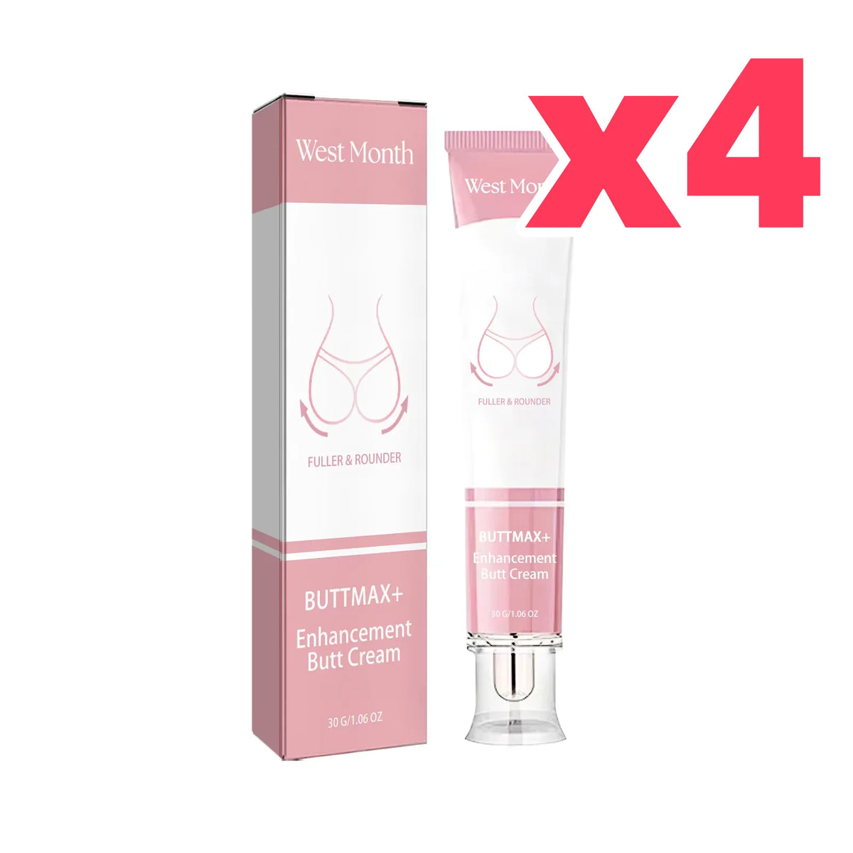 WEST MONTH Hip Firming & Sculpting Body Cream 30g Body Firming Cream SWANS 120g Boxed
