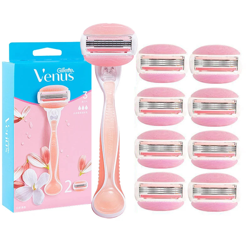 Gillette Venus Spa Breeze Comfortglide Razor Refill Blades 3pk Razor Refill Blades SWANS 1 handle 8p