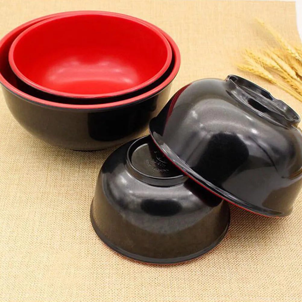 WINOMO 2-Pack Melamine Rice & Soup Bowls 4.5" Lightweight Set Melamine Dining Bowls SWANS