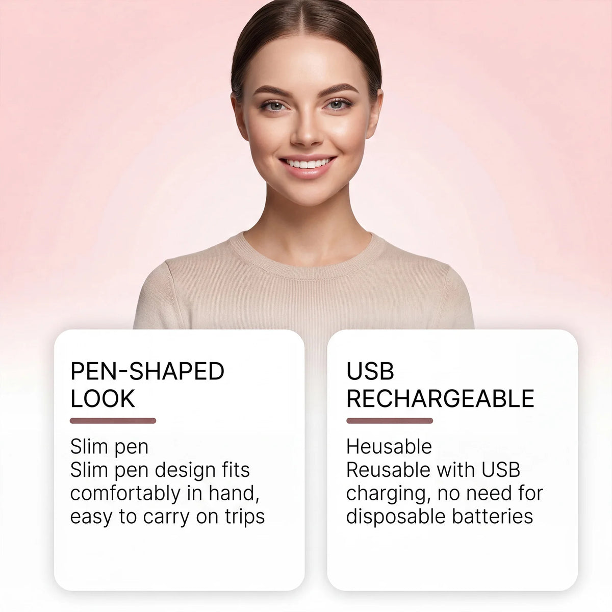 SWANS USB Rechargeable Electric Eyebrow Trimmer for Women Electric Eyebrow Trimmer SWANS