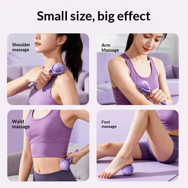 YOVIP Handheld Roller Massager & Massage Ball – Arm Leg Body Handheld Roller Massager SWANS