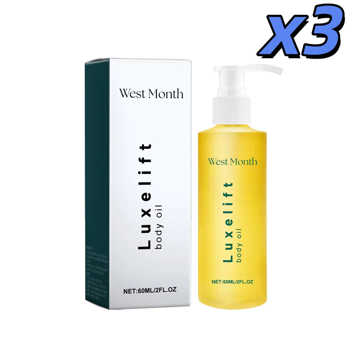 WEST MONTH Repairing Body Oil – Moisturizing & Firming 60ml Body Care Oil SWANS 180ml boxed
