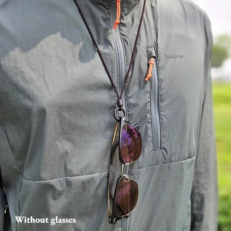 SWANS Adjustable Eyeglass Strap with Metal Rings – Unisex Eyeglass Strap SWANS Brown