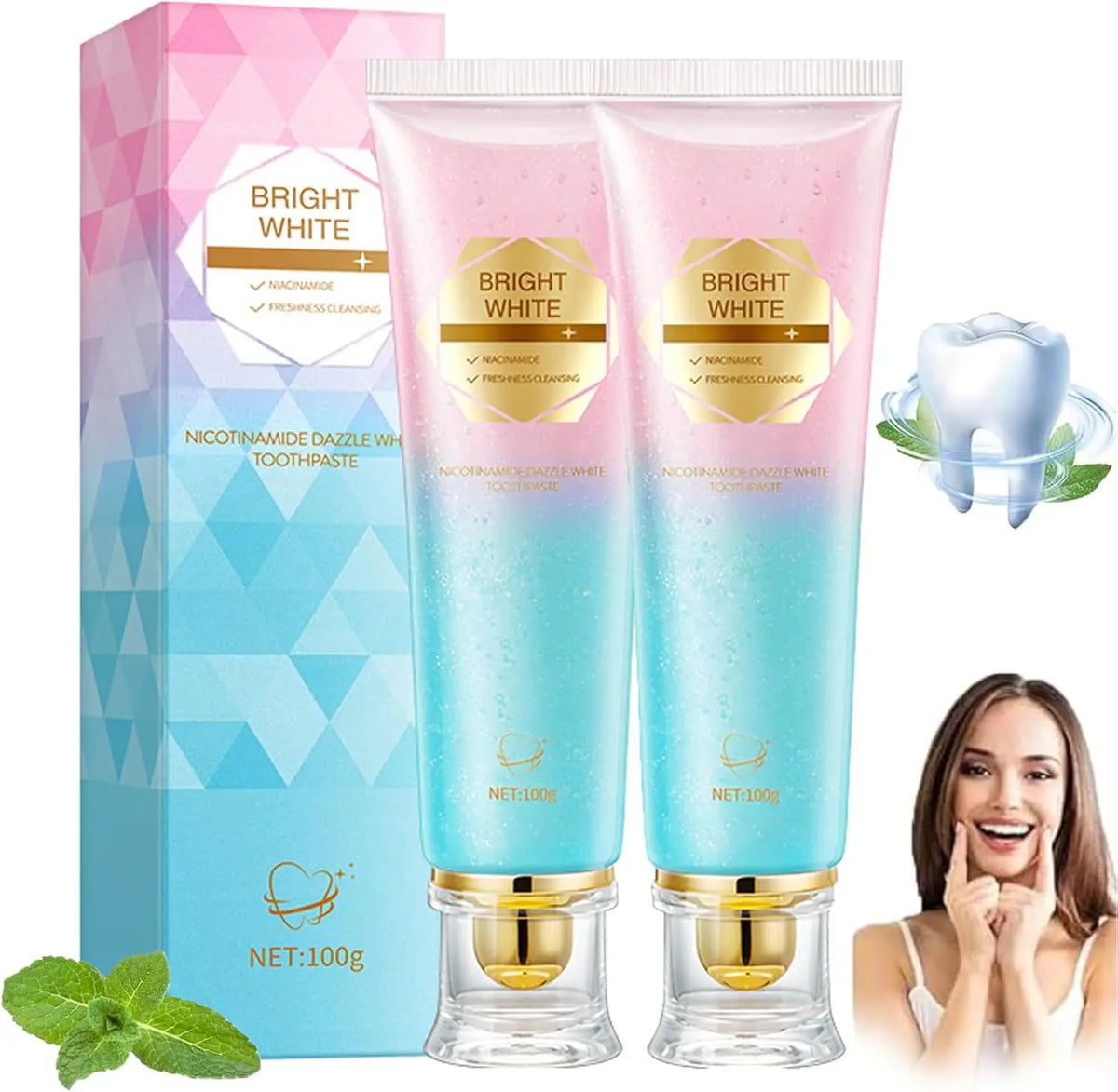 SWANS Niacinamide Whitening Toothpaste – Enamel & Fresh Breath Whitening Toothpaste SWANS