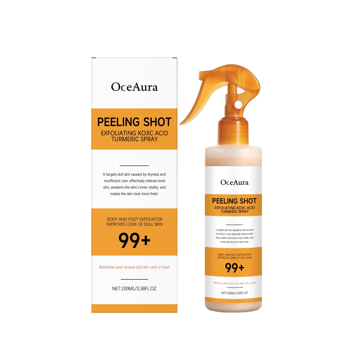 OceAura Kojic Acid Turmeric Brightening Body Spray 100ml Brightening Body Spray SWANS 100ml boxed