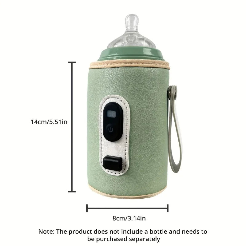 Portable USB Baby Bottle Warmer – 5-Temp Digital Display Baby Bottle Warmer SWANS