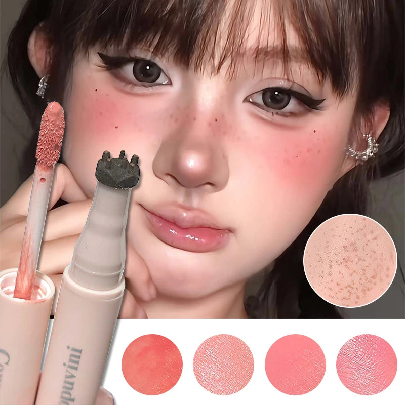 2-in-1 Liquid Blush & Freckle Stamp Pen – Korean Cosmetics Blush & Freckle Pen SWANS