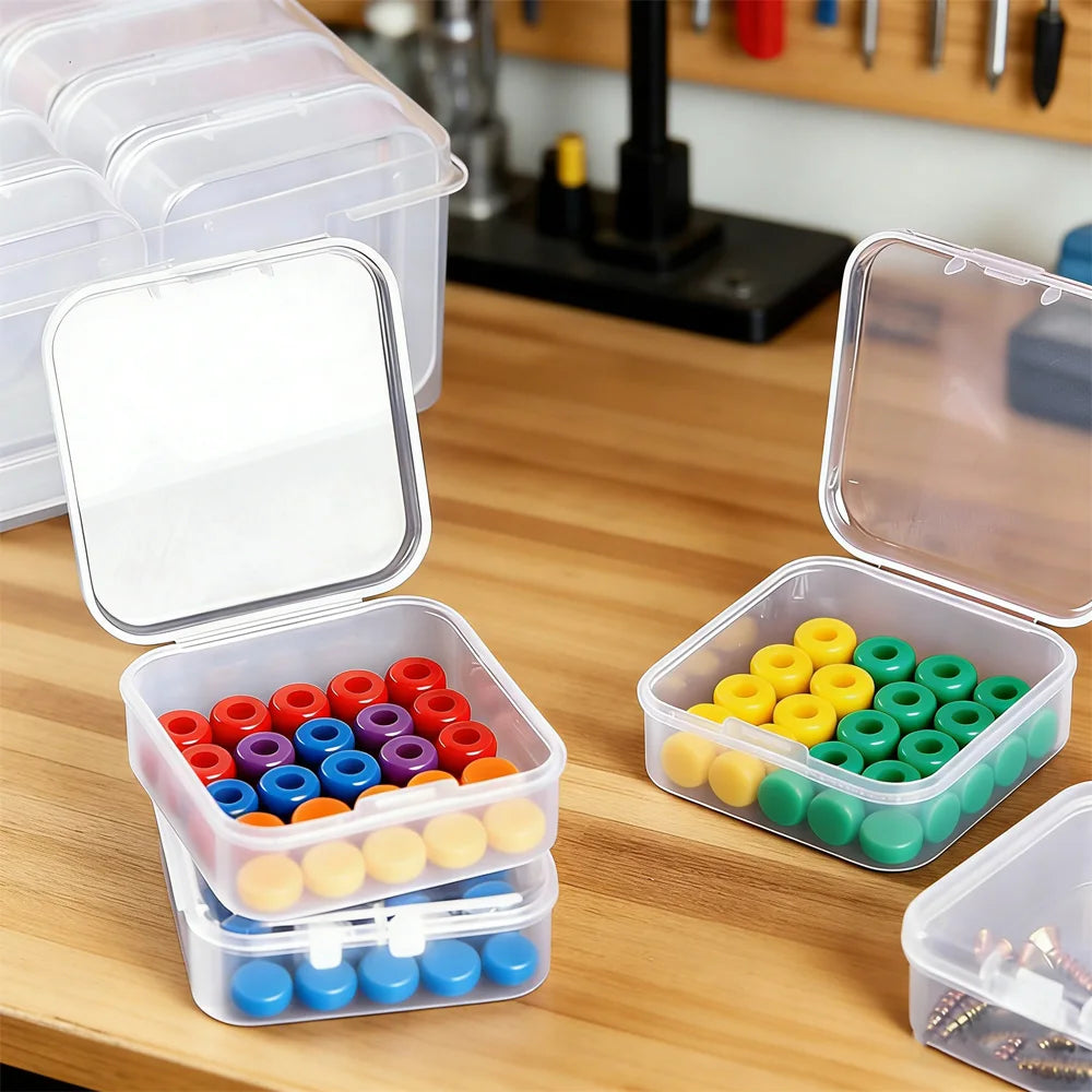 28-Grid Clear Storage Organizer Box for Beads & Craft Parts Craft Storage Organizer SWANS