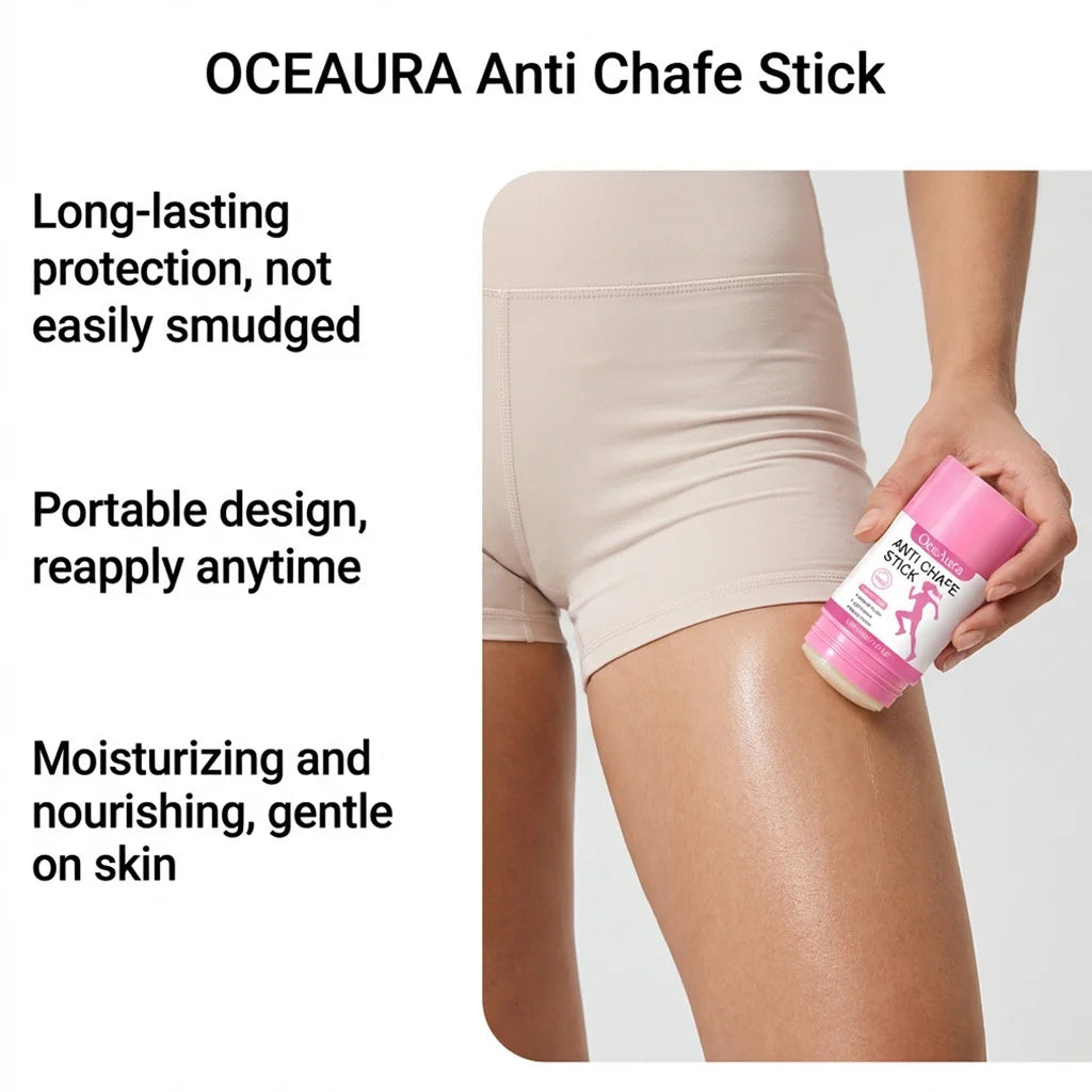 OceAura Anti-Chafing Balm Stick 40g – Moisturizing Skin Guard Anti-Chafing Balm SWANS