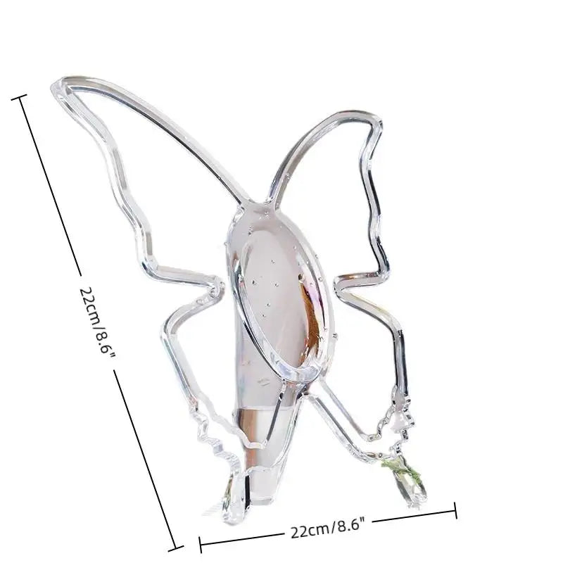 SWANS Clear Acrylic Butterfly Vase – 3D Flower Home Decor Decorative Vase SWANS 1PCS