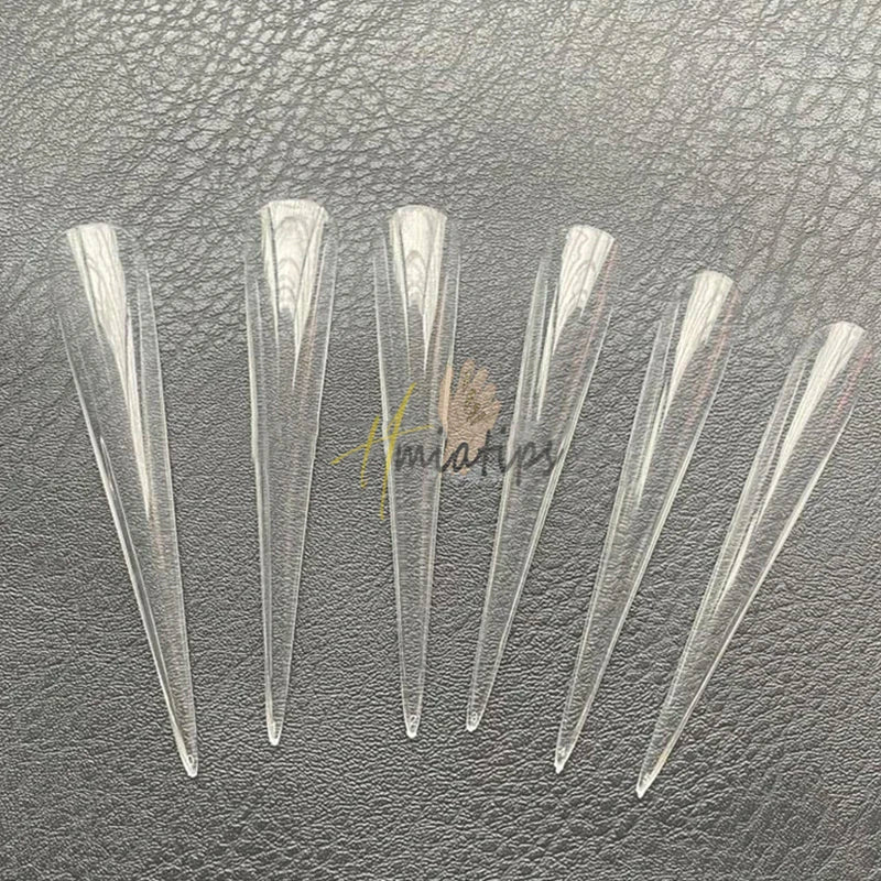 5XL Long Stiletto Press-On Nails – 60pc Acrylic Full Cover Tips Press-On Nail Tips SWANS