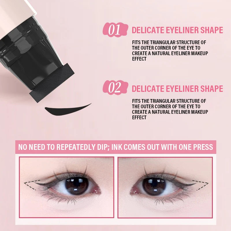 Rotating Eyeliner Stamp Pen – Waterproof Liquid Liner Liquid Eyeliner Pen SWANS