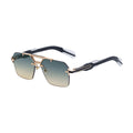 TOYEARN Rimless Pilot Sunglasses UV400 Unisex Vintage Pilot Sunglasses SWANS Blue Yellow as the photo