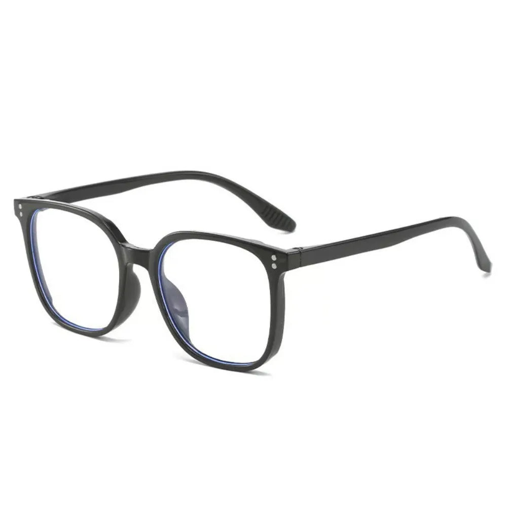 Square Frame Blue Light Blocking Glasses – Unisex Classic Blue Light Glasses SWANS Black