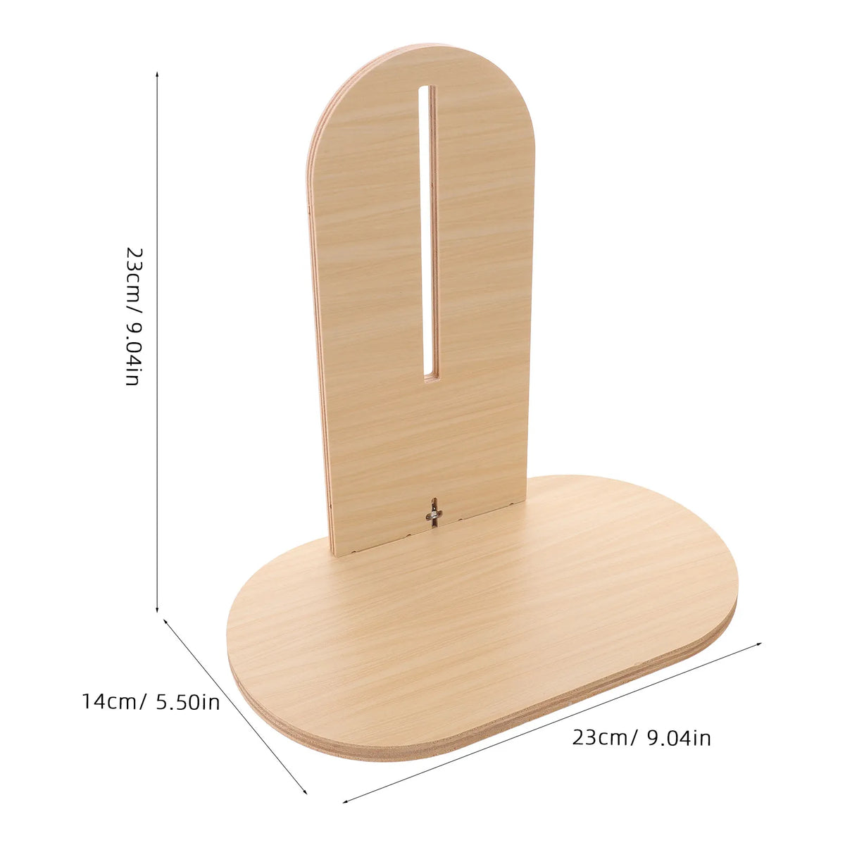 Wooden Hamster Wheel Stand – Stable 9x5.5" Base for Small Pets Pet Wheel Stand SWANS