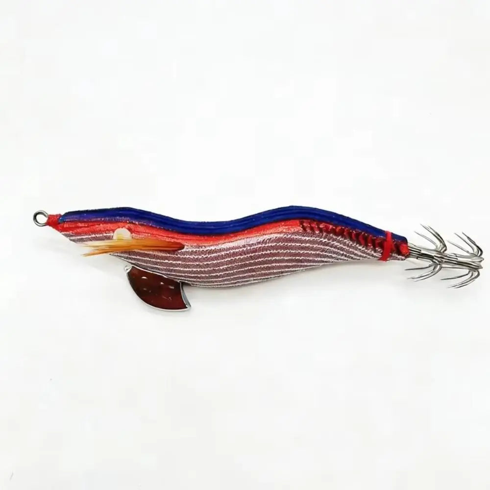 UV Luminous Squid Jig Lure 3.0 – Wood Shrimp Night Fishing Squid Jig Lure SWANS