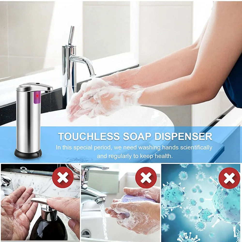SWANS Touchless Stainless Steel Automatic Soap Dispenser Automatic Soap Dispenser SWANS