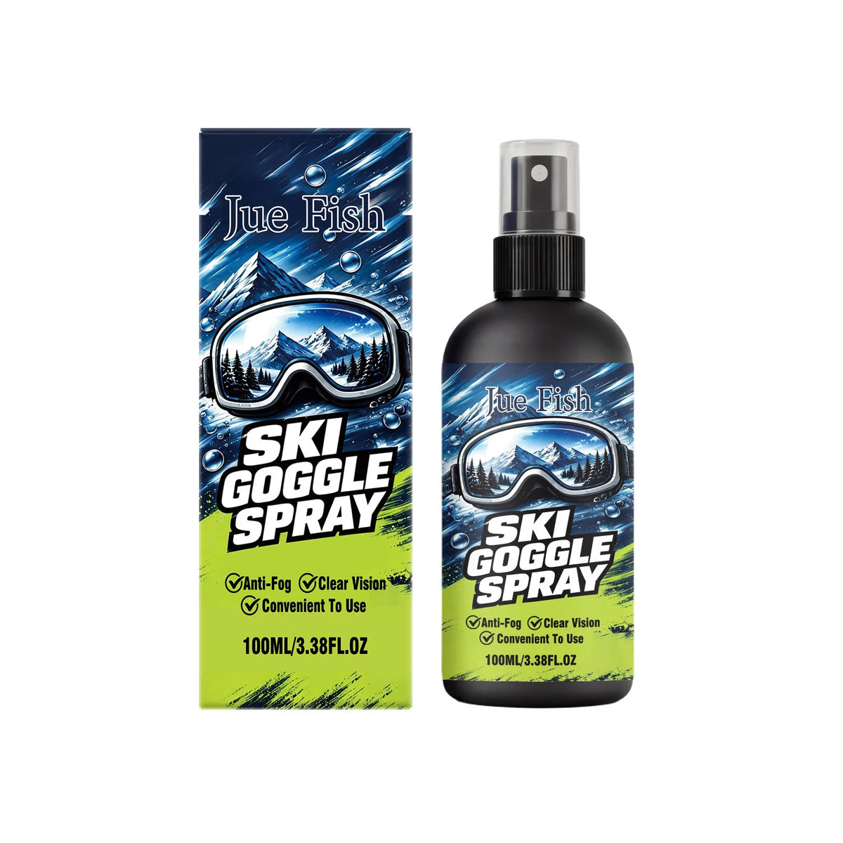 SWANS Anti-Fog Spray for Goggles & Glasses 100ml Defogger Anti-Fog Lens Spray SWANS 1pcs