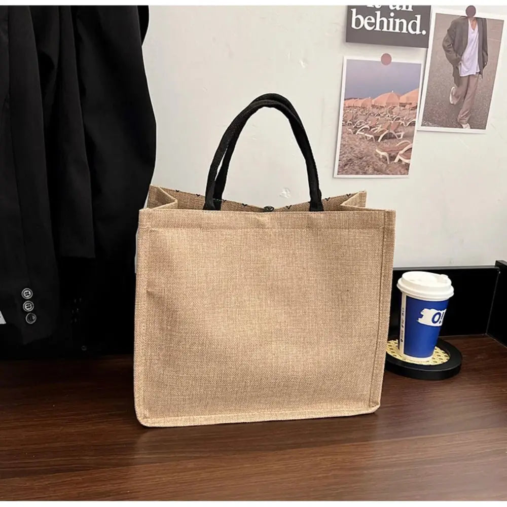 Large Canvas Shoulder Bag – Vintage National Style Tote Canvas Shoulder Bag SWANS