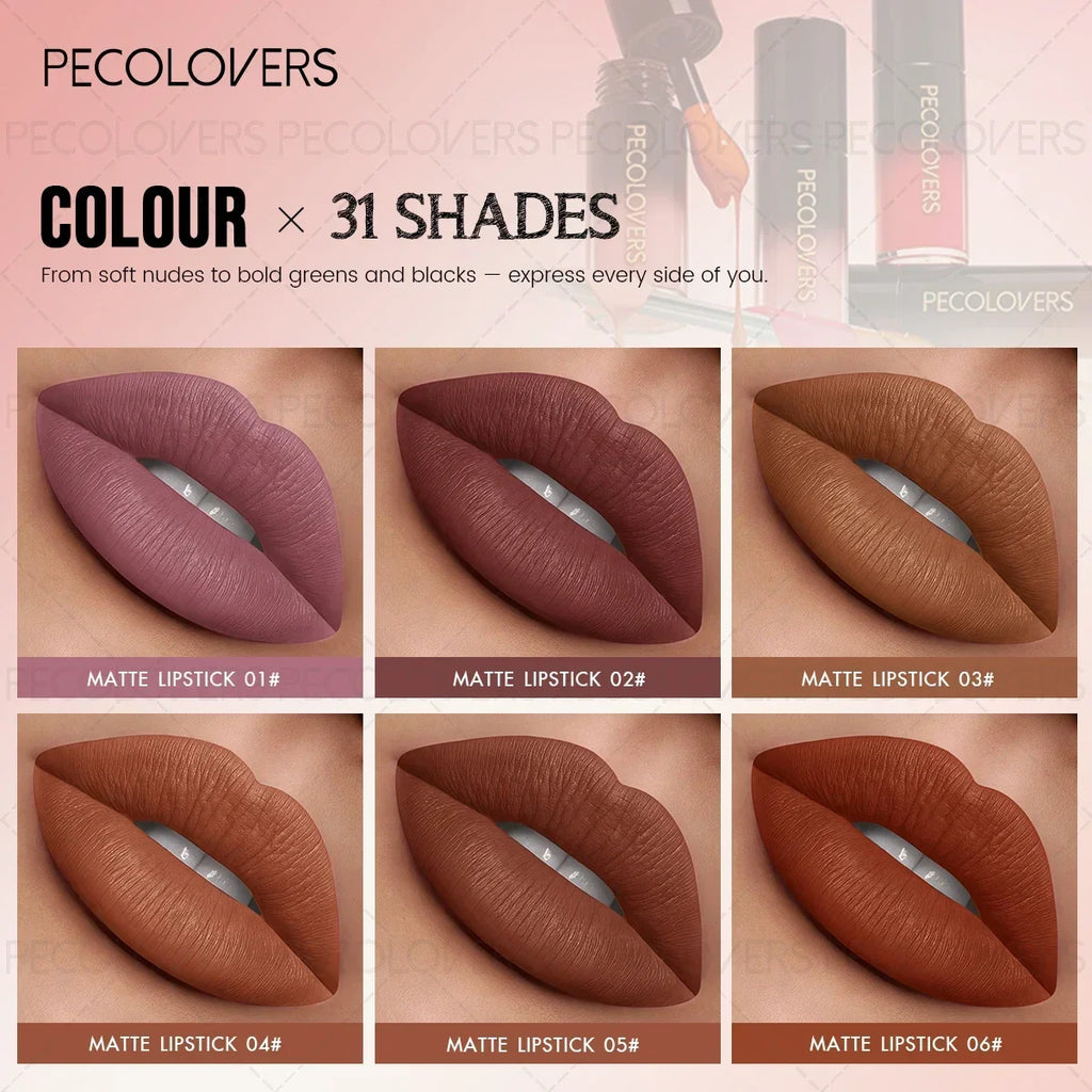 SWANS Waterproof Moisturizing Liquid Lipstick – Long-Lasting Liquid Lipstick SWANS