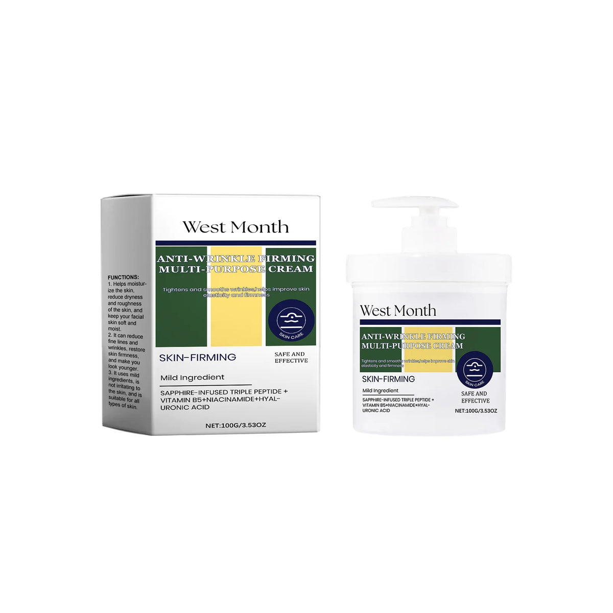WEST MONTH Firming Face Cream – Deep Moisturizing 100g/200g Firming Face Cream SWANS 100g boxede