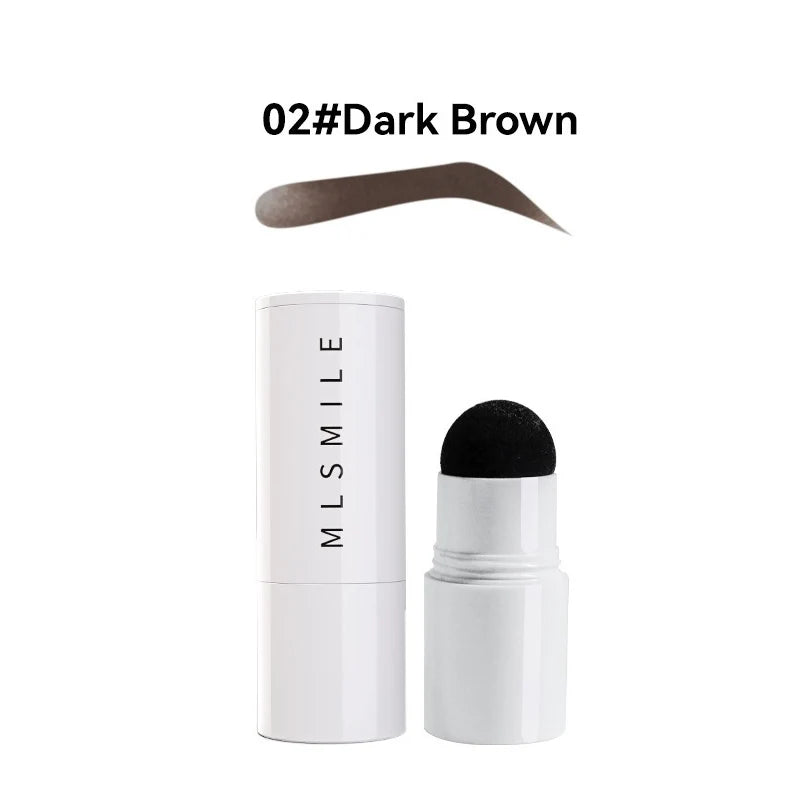 Waterproof Eyebrow Stamp Kit – Stencils, Powder & Brushes Eyebrow Stamp Kit SWANS 02 Dark Brown