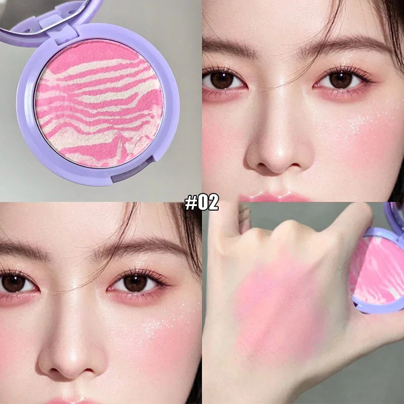 Pearl Shimmer Highlighter Palette – Glitter Eyeshadow & Blusher Face Highlighter Palette SWANS 02
