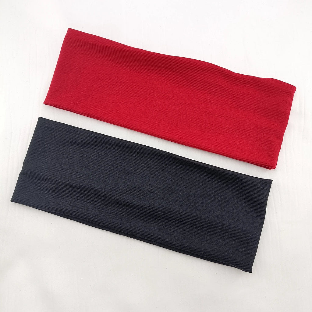 Soft Stretch Hair Bands 9.5cm Polyester – 2/3/4/5-Pack Stretch Hair Bands SWANS 2 PCS G