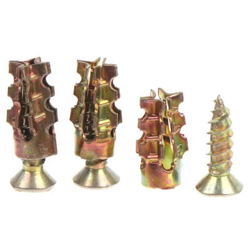 Metal Wall Anchors & Self-Tapping Screws Set 30/50/100 Pack Wall Anchor Screw Set SWANS