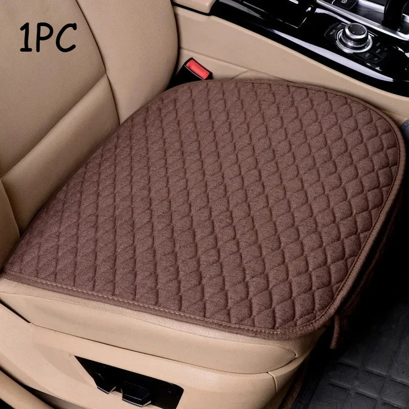 SWANS Linen Car Seat Cushion – Non-Slip All-Season Pad Car Seat Cushion SWANS 1PC-B