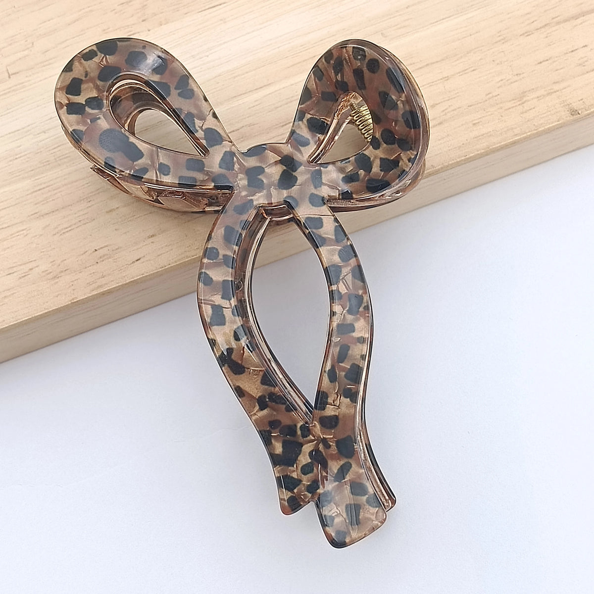 Women's Bow Hair Claw Clip – Acetate Luxury Headdress Bow Hair Claw Clip SWANS 03