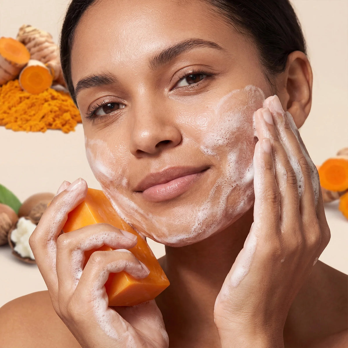 Turmeric Kojic Acid Brightening Soap – Face & Body Bar Brightening Bar Soap SWANS
