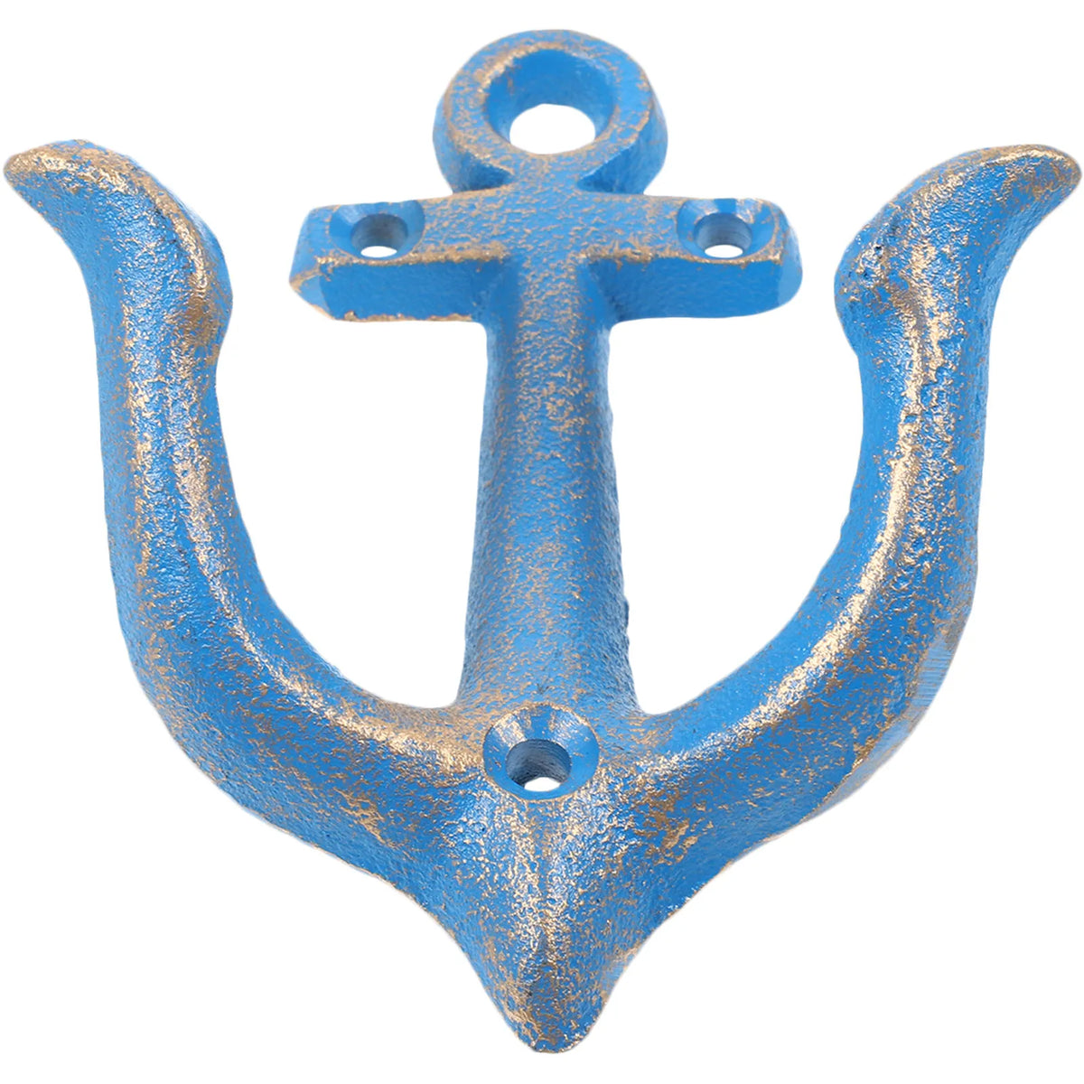 Sky-Blue Iron Anchor Wall Pendant | Vintage Nautical Decor Wall Pendant Decor SWANS