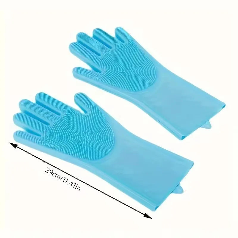 Silicone Pet Grooming Gloves – Dog & Cat Hair Removal Scrubber Pet Grooming Glove SWANS